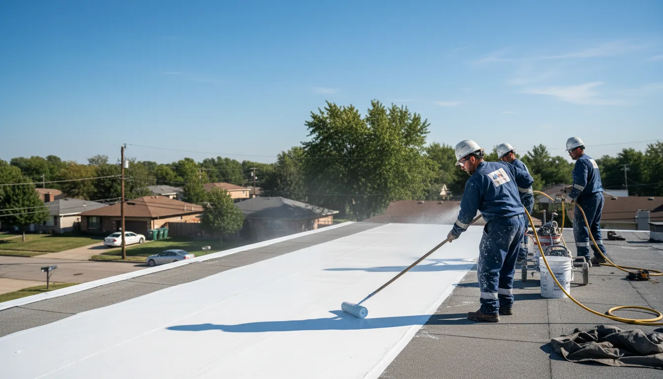 Commercial roof coating in Thornton, TX near me